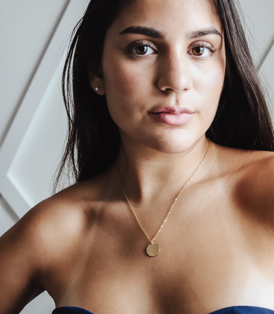 Discover the Timeless Elegance of a Hammered Disc Necklace