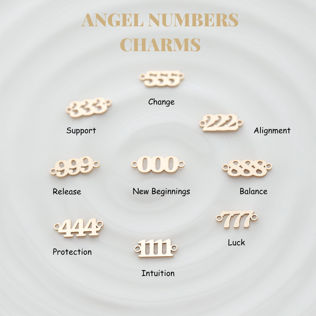 Angel Number Charms for Permanent Jewelry
