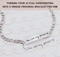 Handwriting Bracelet for him