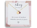 February Birthstone Necklace