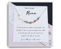 Necklace for Mom with Birthstones-Collar para Mamá con Brillantes