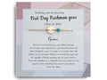Freshman Year Custom Bracelet with Initial and Birthstone