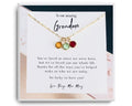 Personalized Birthstone Necklace for Grandma