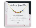 Linked Birthstone Necklace - Gift for Grandma