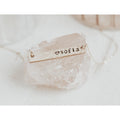 Customized Hammered Name Bar Necklace