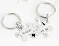 Long Distance Relationship Keychain Set