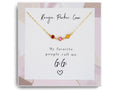 Personalized Gift for Grandma from Grandkids-Birthstone Necklace