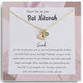 Girl Bat Mitzvah Engraved Necklace