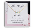 Mother and Daughter Necklace - Linked Birthstones