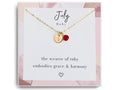 July Birthstone Necklace