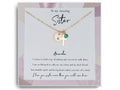 Sisterly Bond Cross Birthstone Necklace