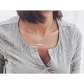 Custom Thin Bar Necklace