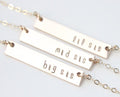 Sisters Necklaces SET - Big Sister, Middle Sisters, Little Sister