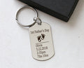 First Fathers Day Gift Keychain