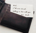 Engraved Wallet Insert