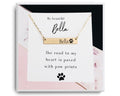 Personalized Memorial Paw Print Necklace