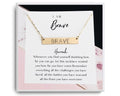 Engraved Brave Necklace
