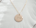Personalized Initial Disc Necklace