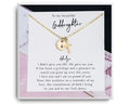 Goddaughter cross Necklace - Baptism Gift from Godmother